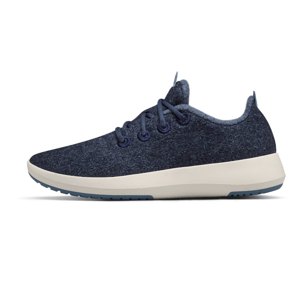 Allbirds Women\'s Wool Runner Mizzles - Sneakers Navy - MFU965147